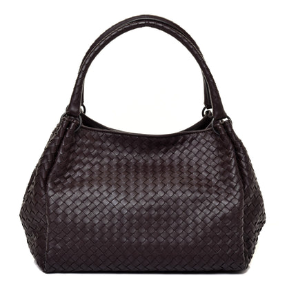 Bottega Veneta Nappa Intrecciato Parachute Bag Ebano 1 of 10