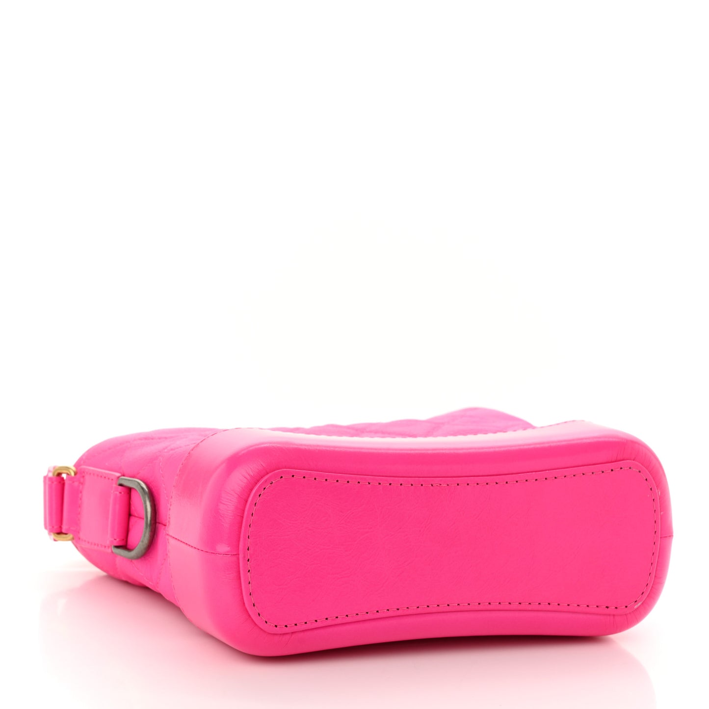 Goatskin Quilted Small Gabrielle Hobo Pink