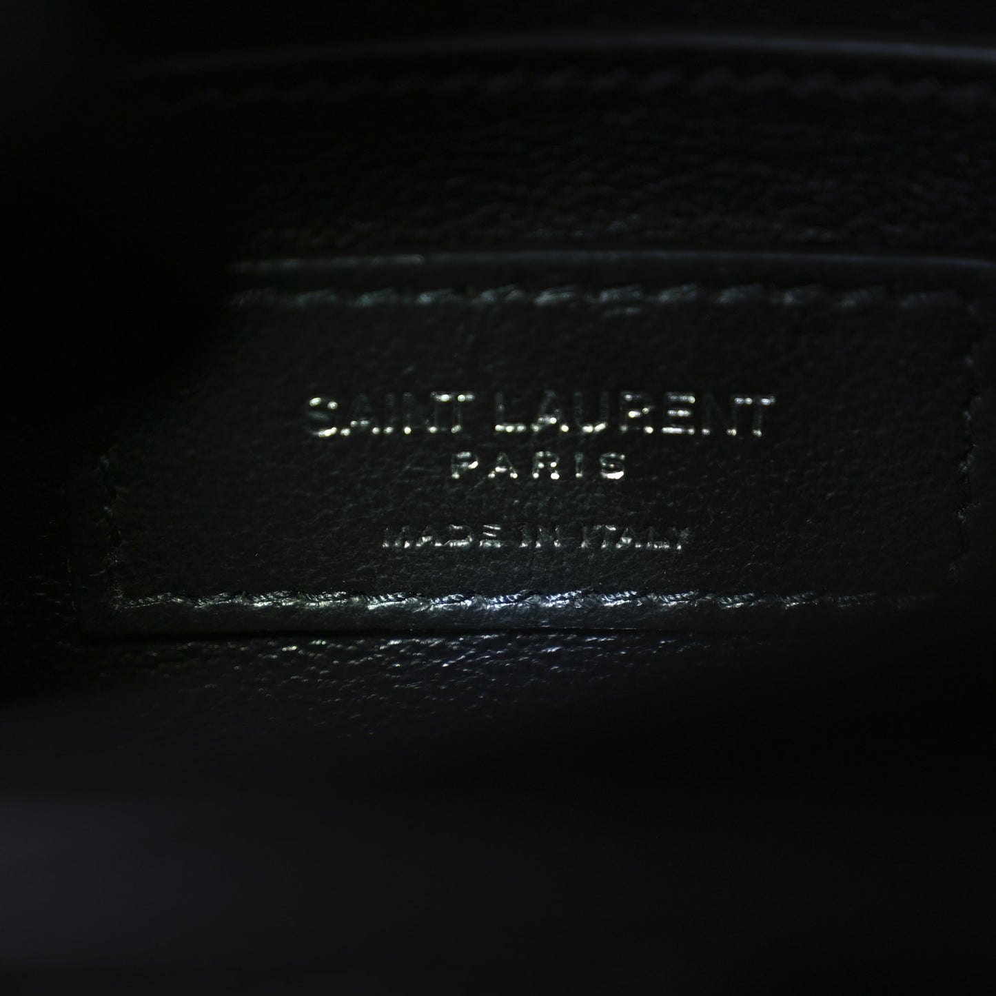 Calfskin Crocodile Embossed Medium Monogram Sunset Black