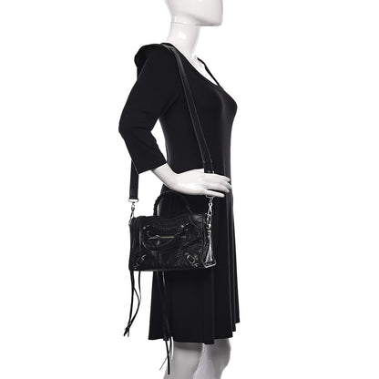 Balenciaga Agneau Classic Silver Hardware Mini City Black 2 of 10