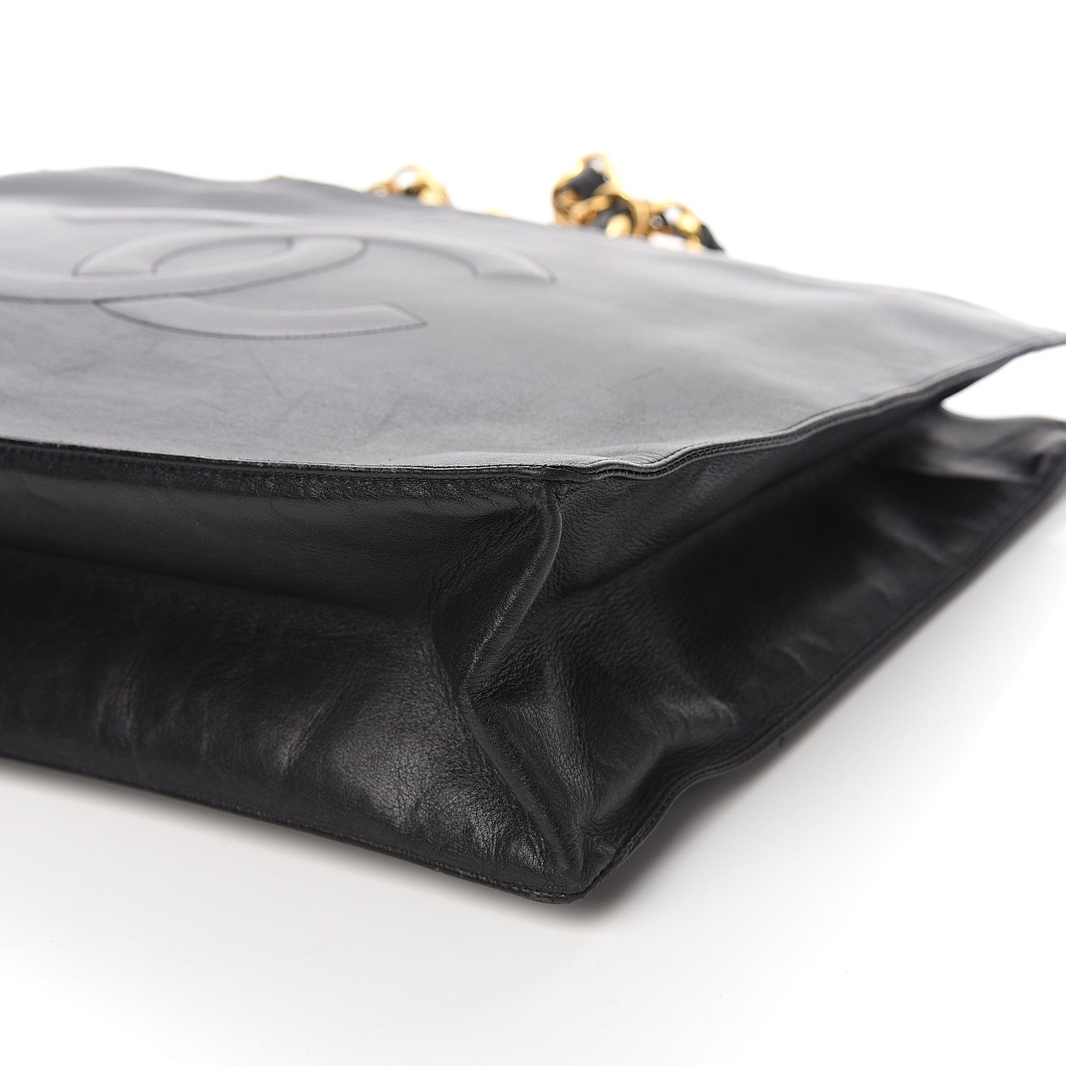 Chanel Lambskin CC Shoulder Bag Black 9 of 10