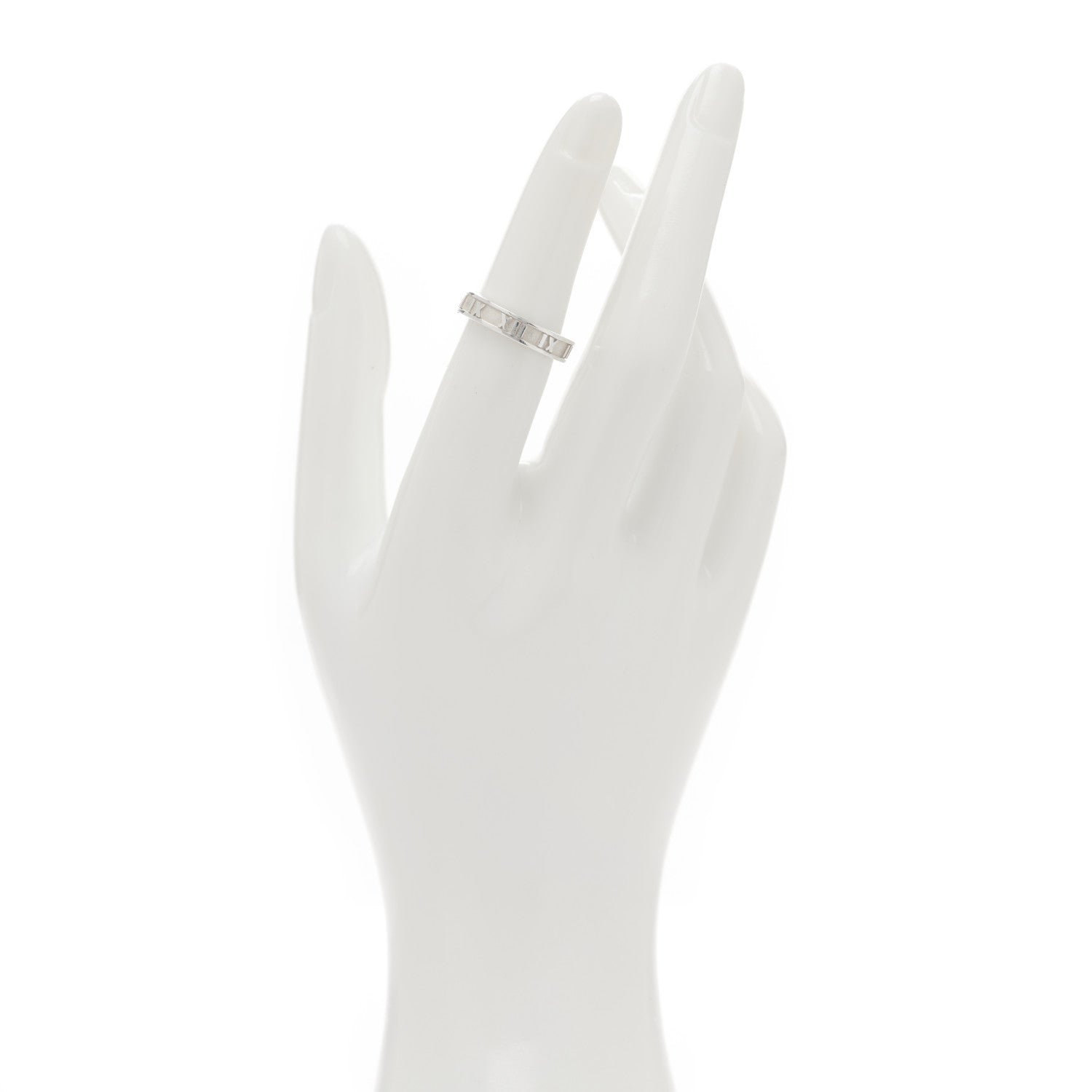 Tiffany Sterling Silver Narrow Atlas Ring 50 5.25 2 of 4
