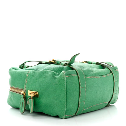Prada Cervo Logo Embossed Folding Tote Acquamarina 4 of 18