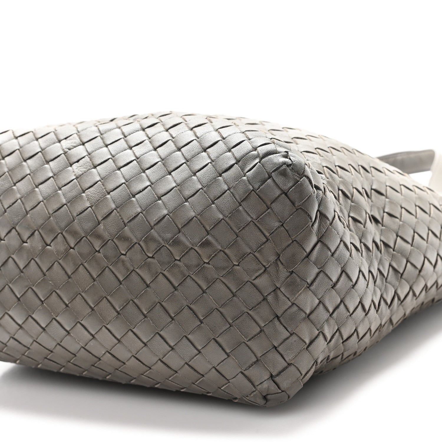 Bottega Veneta Nappa Intrecciato Small Seamless Tote  Grey 10 of 10