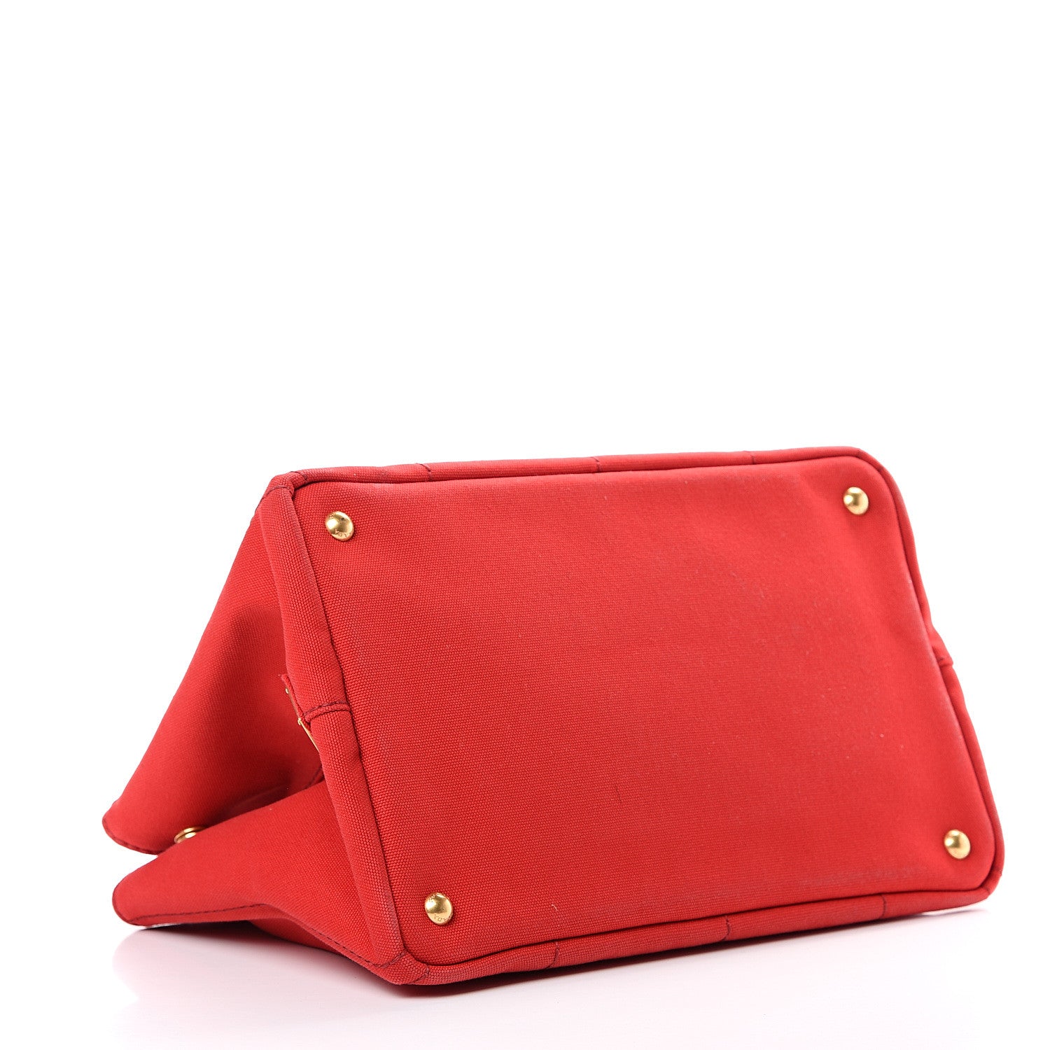 Prada Canapa Logo Shopping Tote Rosso 3 of 16