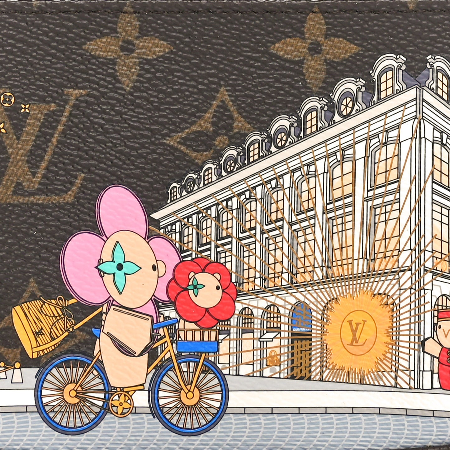Monogram 2022 Christmas Animation Paris Mini Pochette Accessories Pink