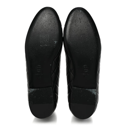 Chanel Lambskin Quilted CC Ballerina Flats 36.5 Black 39 Black 5 of 11