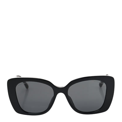 Chanel Acetate Strass Square Sunglasses 5422-B Black White 2 of 8