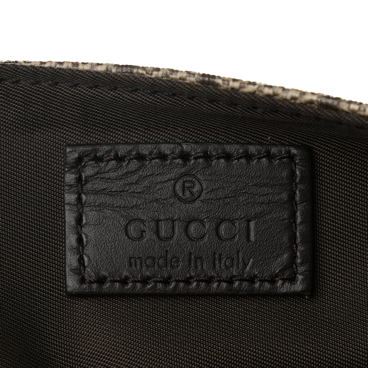GG Plus Monogram Messenger Diaper Bag Dark Brown