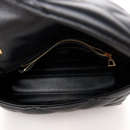 Louis Vuitton Lambskin Malletage Top Handle GO-14 MM Black 6 of 11