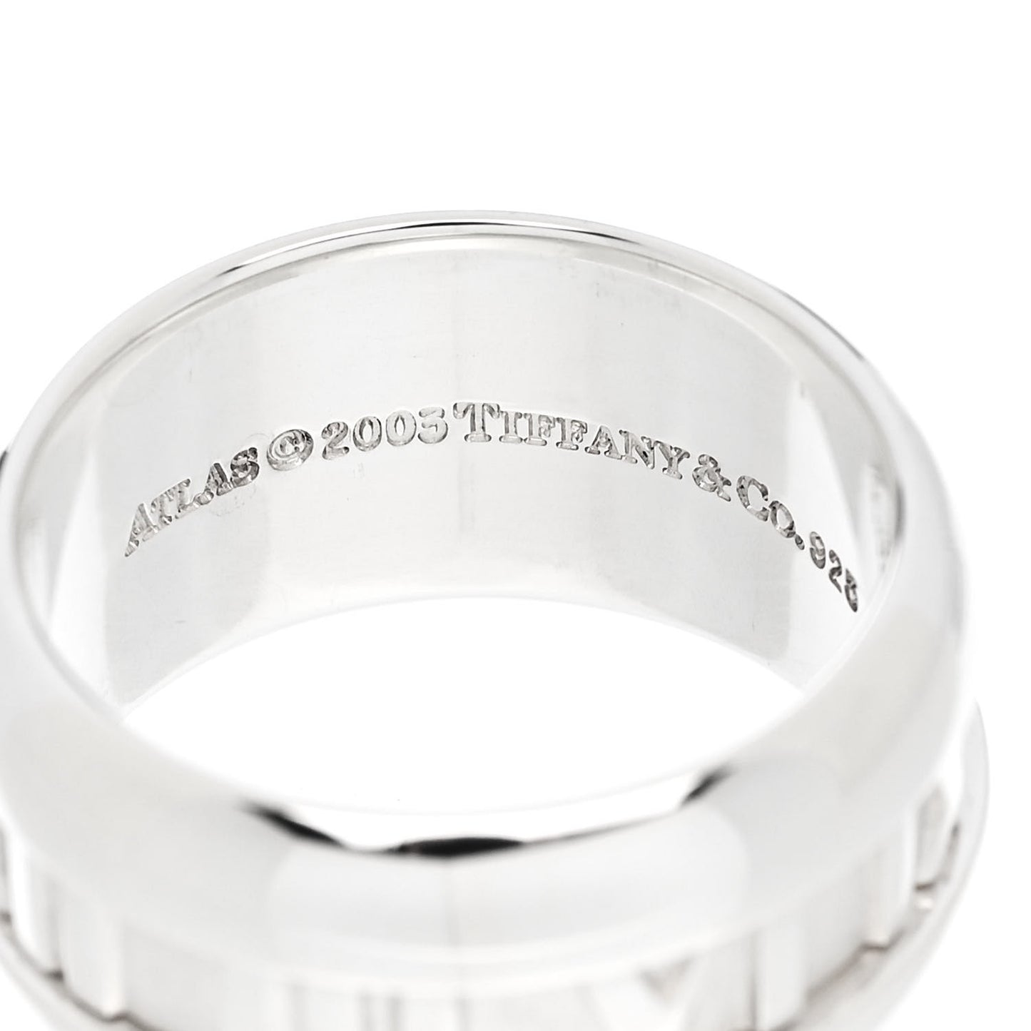 Sterling Silver Atlas Band Ring 48 4.5
