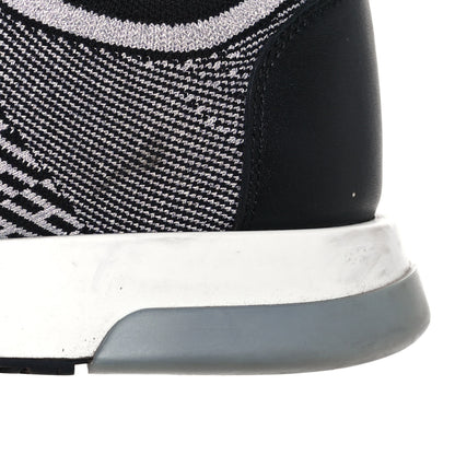 Hermes Knit Bi-Color Womens Addict Sneakers 39 Black White 13 of 17