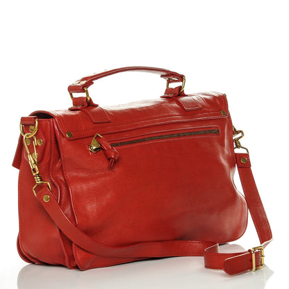 Proenza Schouler Lambskin Medium PS1 Satchel Red 3 of 6