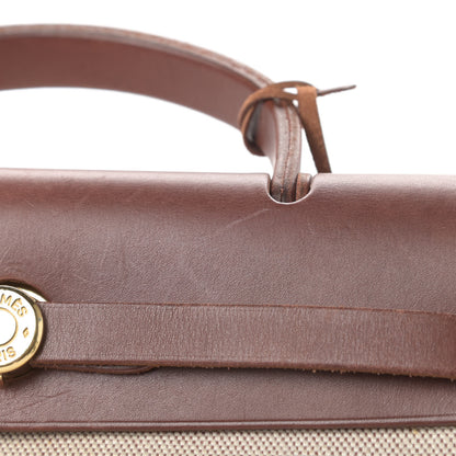 Hermes Toile Vache Herbag 2 in 1 PM Natural Havane 13 of 16