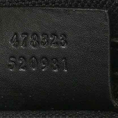 Gucci Soft GG Supreme Monogram Appia Calfskin Web Large Carry On Duffle Bag Black Grey 6 of 16