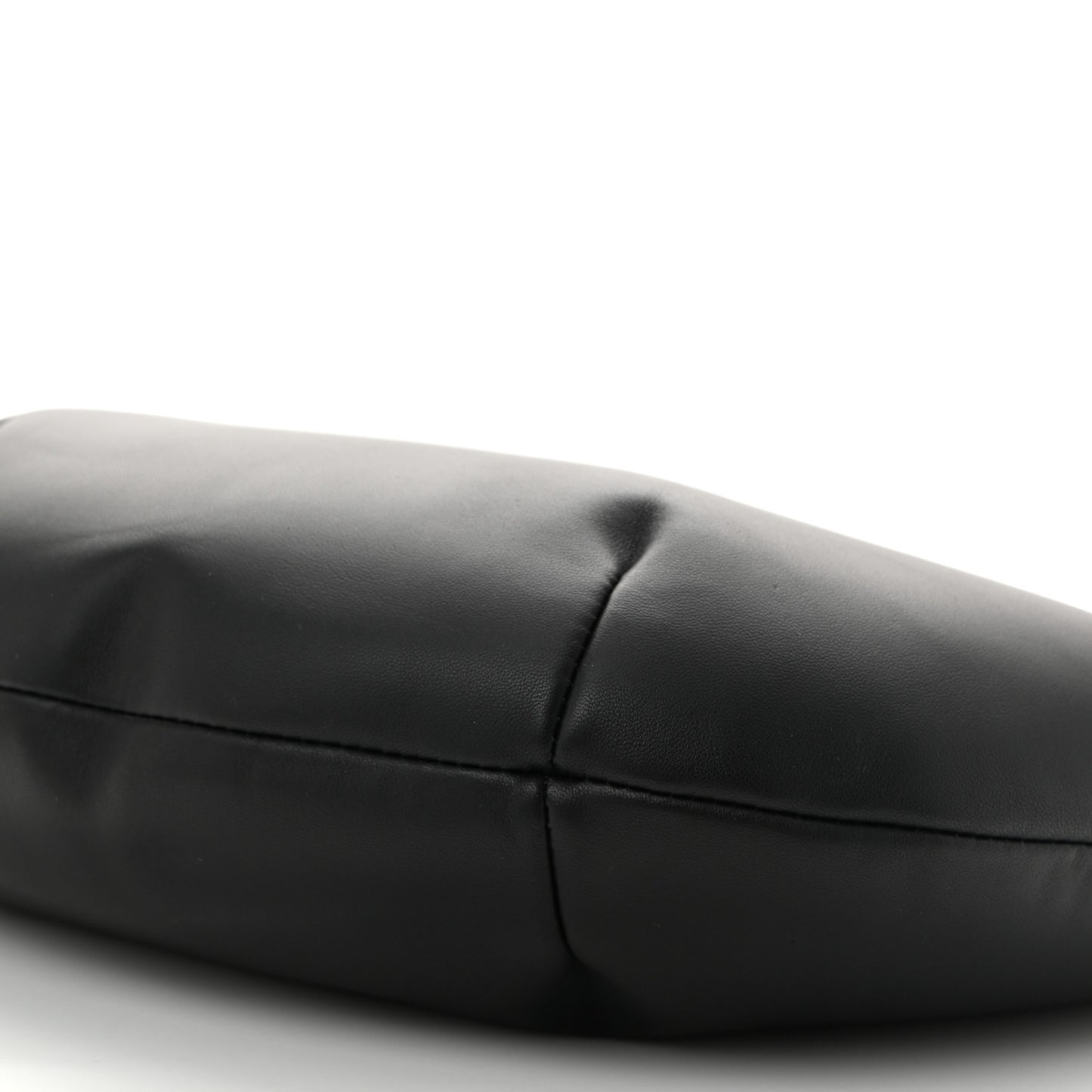 Calfskin Paperclip Hobo Bag Black