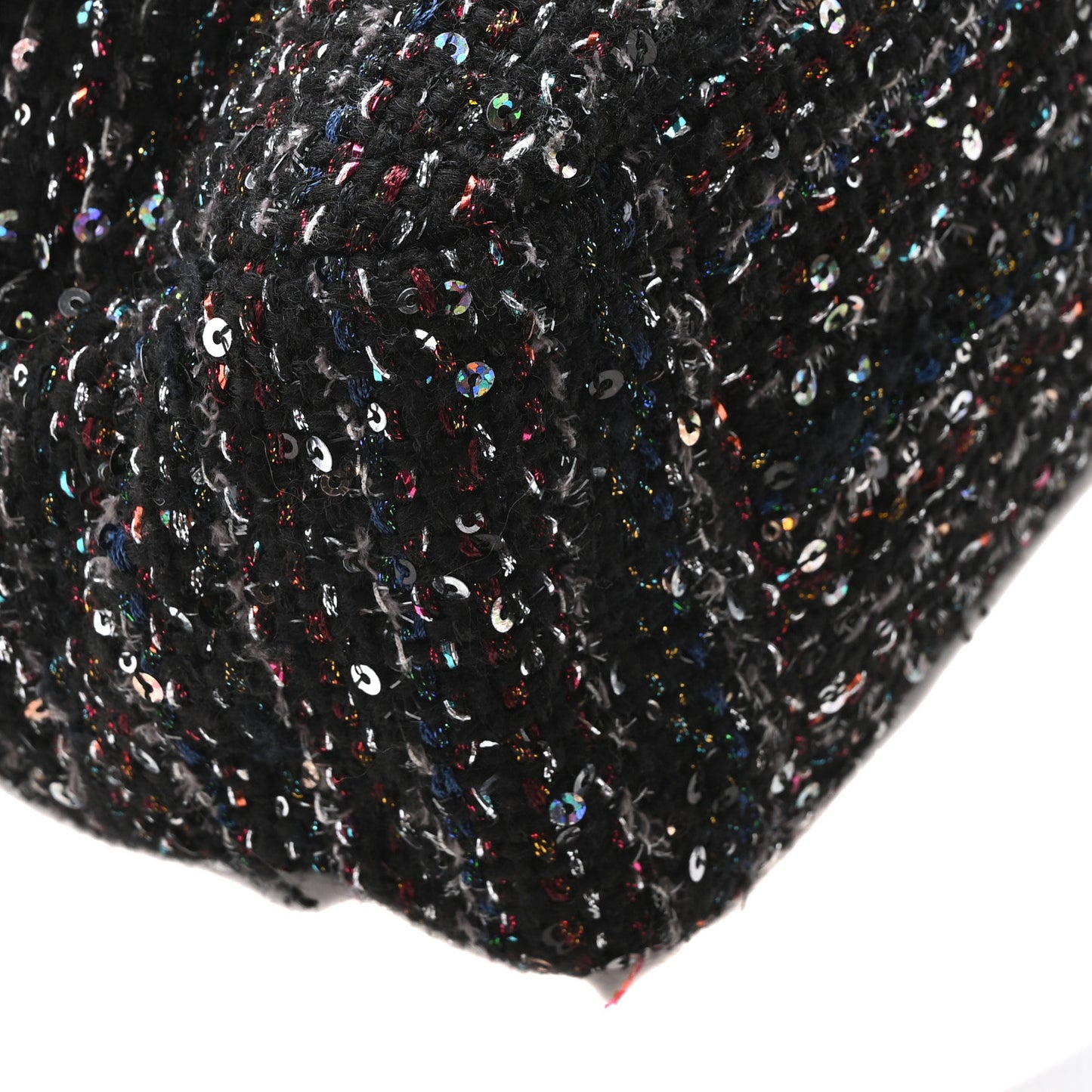 Tweed Sequin Quilted Maxi Chanel 19 Flap Black Multicolor