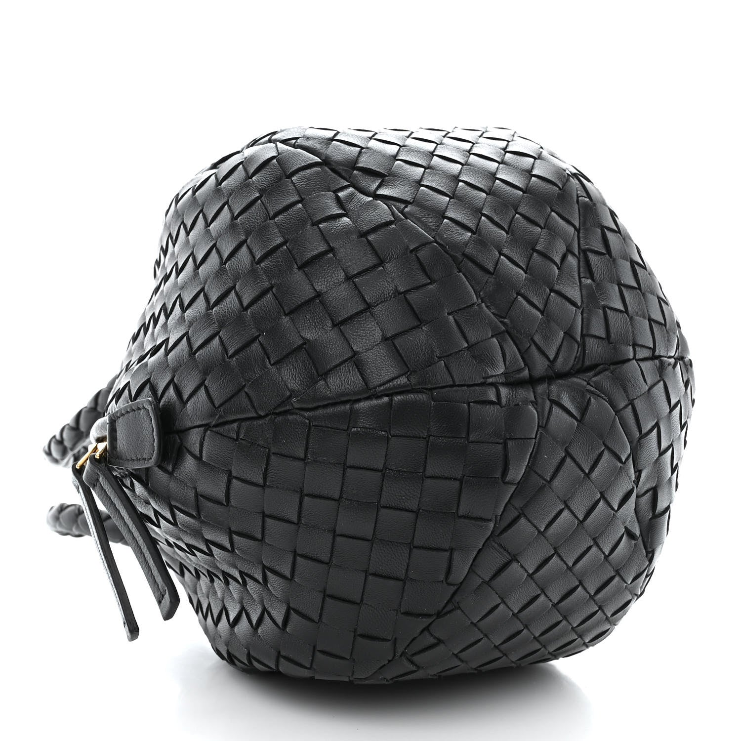 Bottega Veneta Nappa Intrecciato Mava Top Handle Bag Black 4 of 11