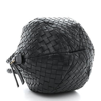 Bottega Veneta Nappa Intrecciato Mava Top Handle Bag Black 4 of 11