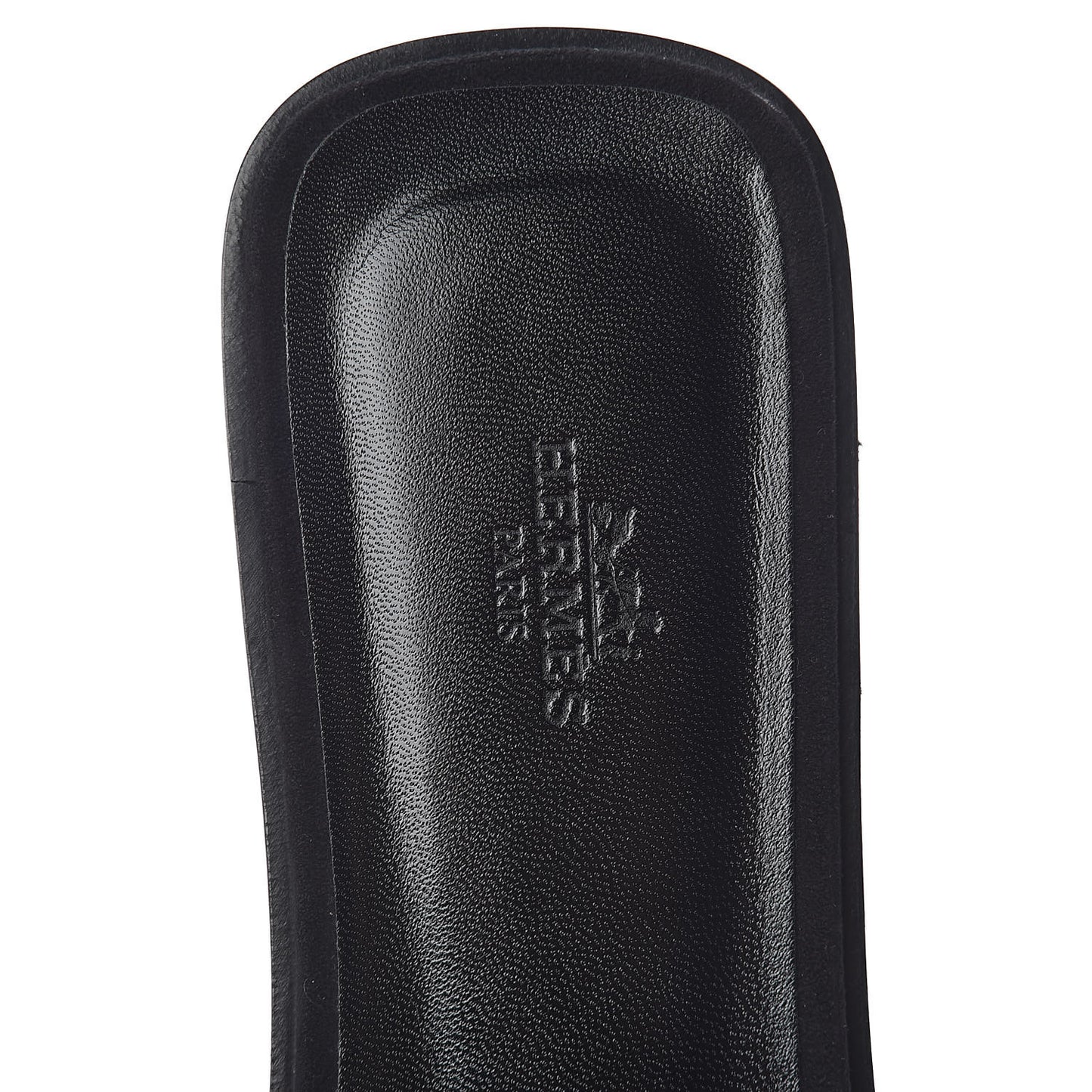 Goatskin Crystal Oran Sandals 42 Black