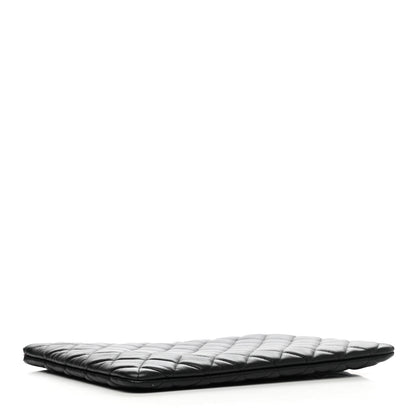 Chanel Lambskin Quilted Medium Cosmetic Case Black 4 of 8