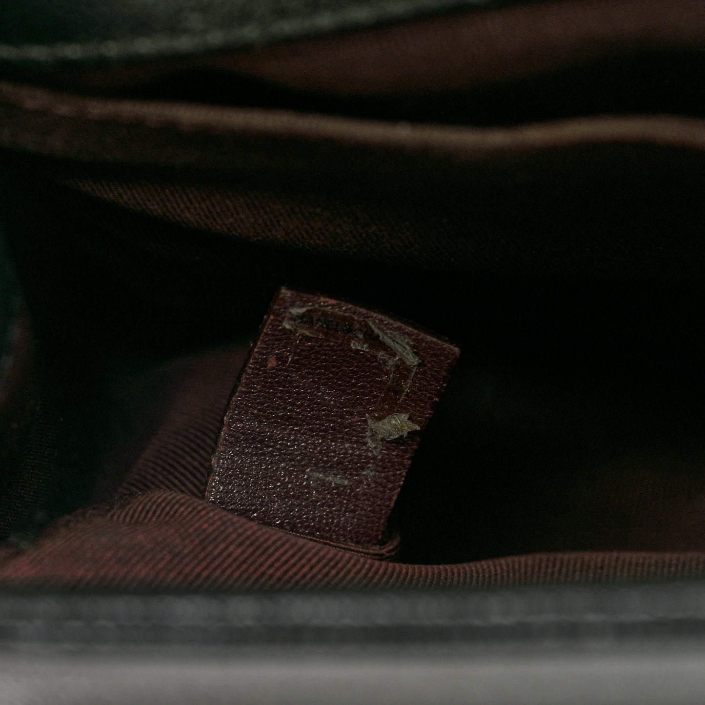 Goatskin Quilted Patent Medium Duo Boy Flap Black