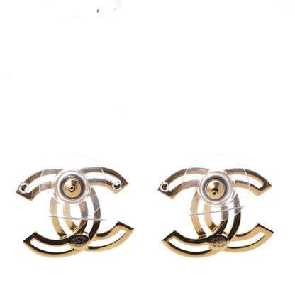 Chanel Metal Obazine CC Earrings Gold 3 of 6
