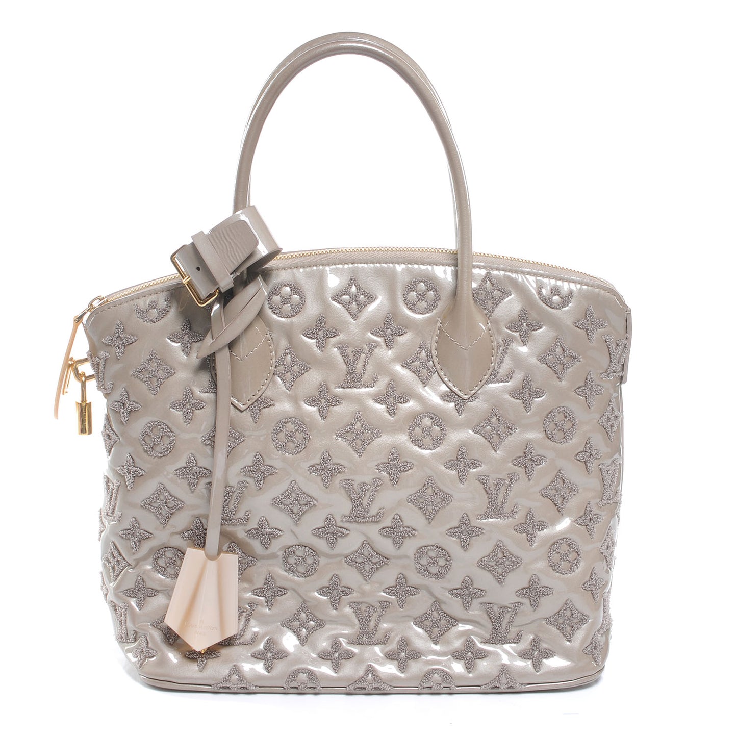 Patent Lambskin Fascination Lockit Gris