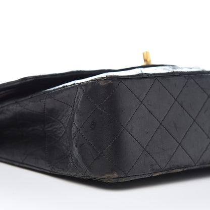 Chanel Lambskin Quilted Medium Double Flap Black 17 of 19