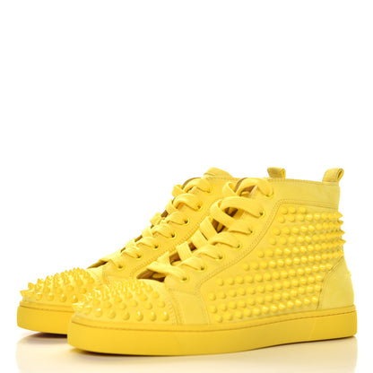 Christian Louboutin Mens Suede Louis Spikes Flat Sneakers 39.5 Sun 2 of 12