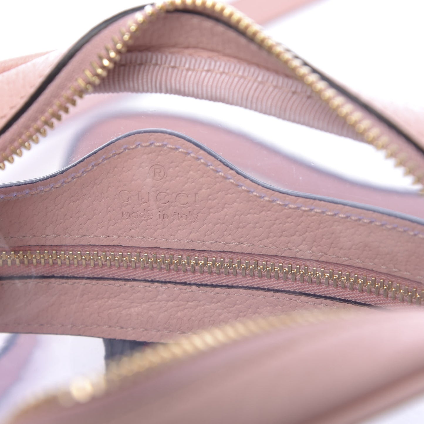 Vinyl Web Mini Ophidia Transparent Shoulder Bag Perfect Pink