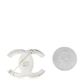 Chanel CC Turnlock Brooch Silver 2 of 4