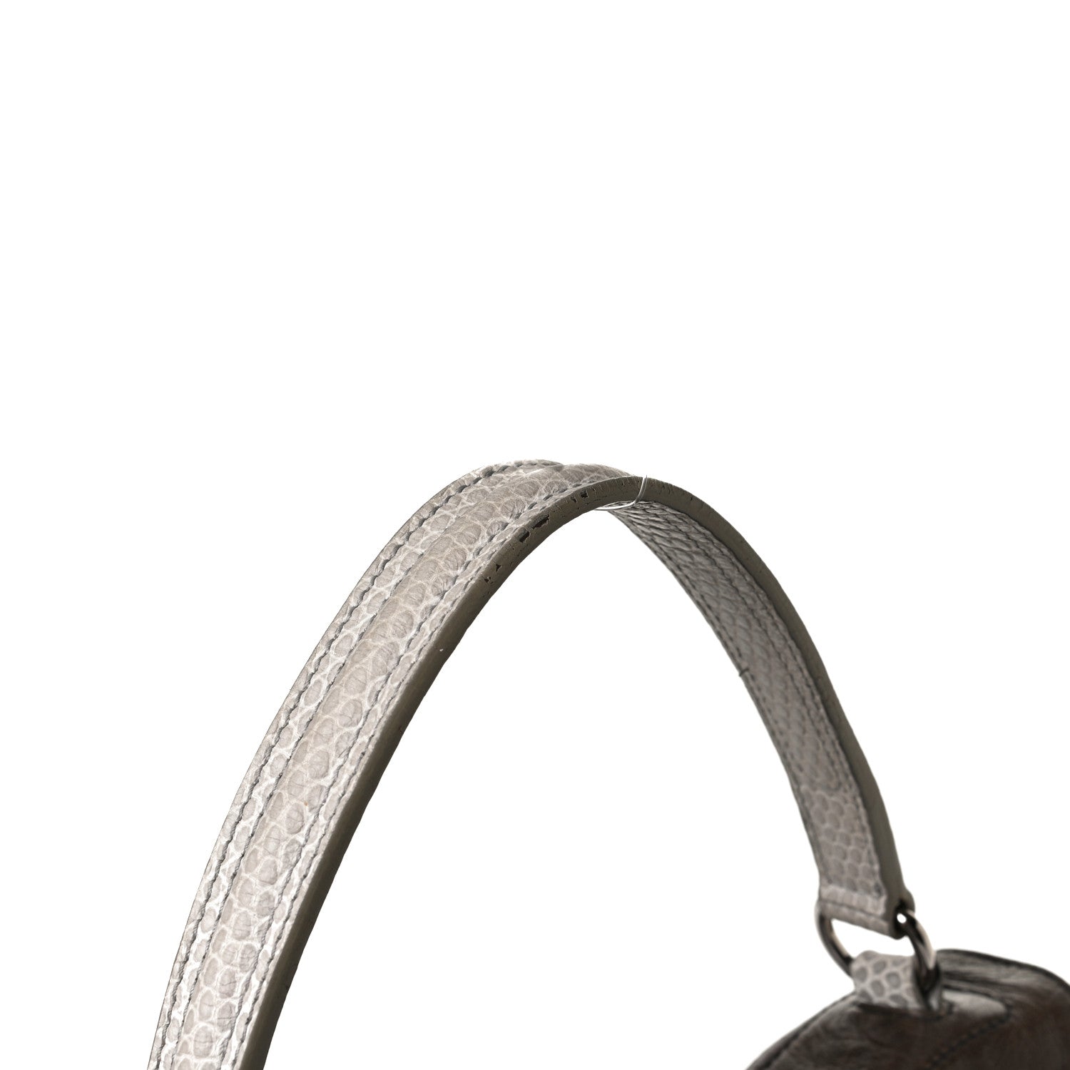 Saint Laurent Calfskin Lizard Embossed Medium Muse Two Brown 16 of 36