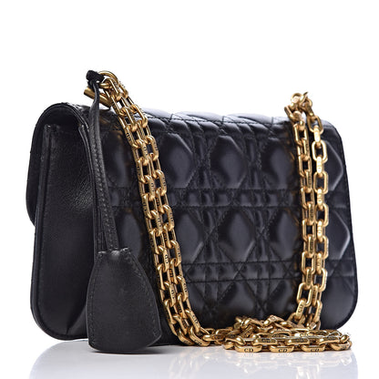 Christian Dior Lambskin Cannage Small Dioraddict Flap Bag Black 3 of 17