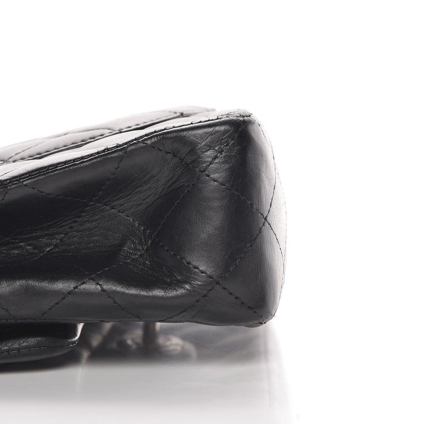 Lambskin Quilted Small Double Flap Black