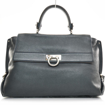 FASHIONPHILE SALVATOREFERRAGAMOLeatherSofiaDarkGreen 1 of 2
