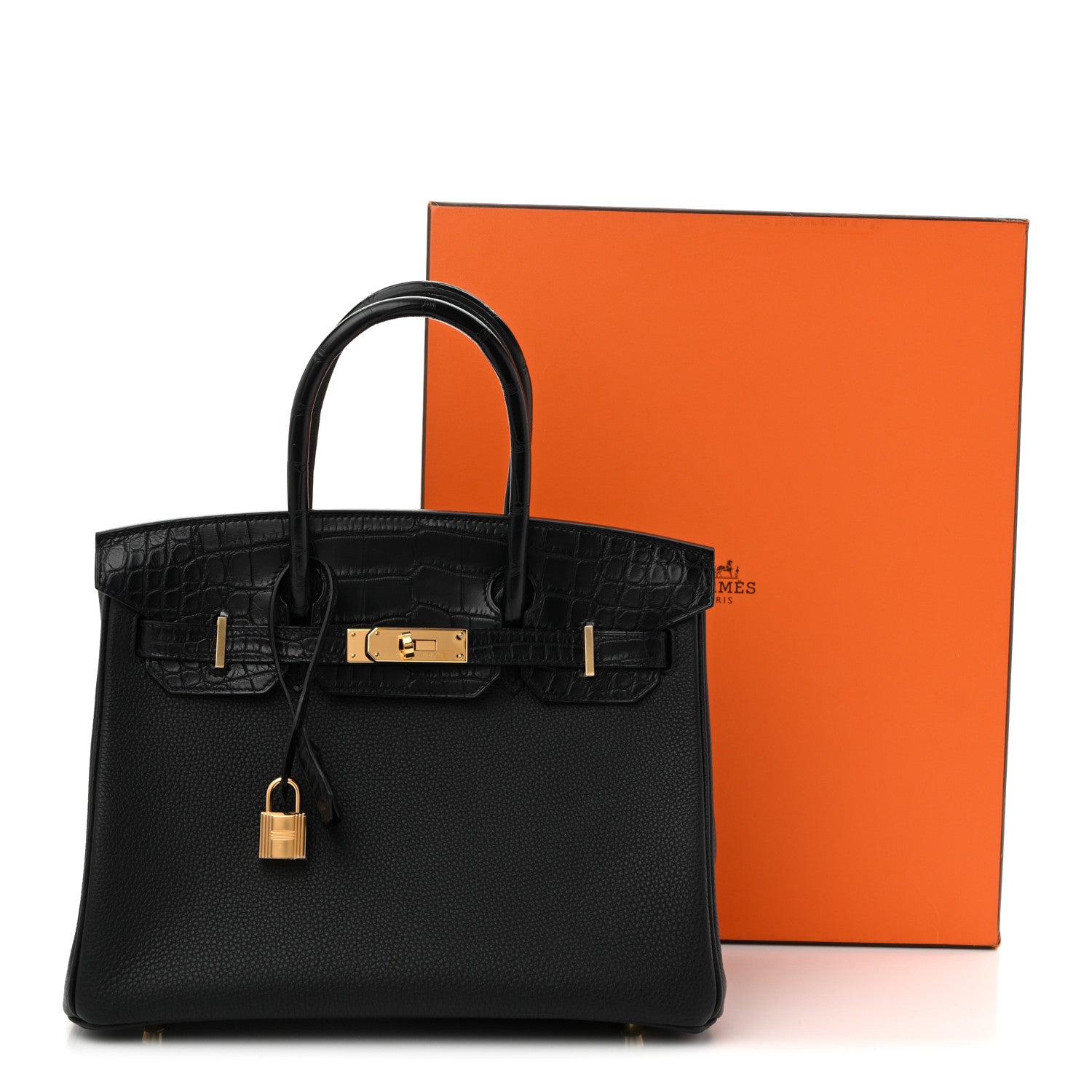 Hermes Togo Matte Alligator Birkin Touch 30 Black 11 of 11