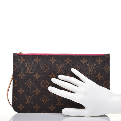 Louis Vuitton Monogram Neverfull MM GM Pochette Pivoine 2 of 12