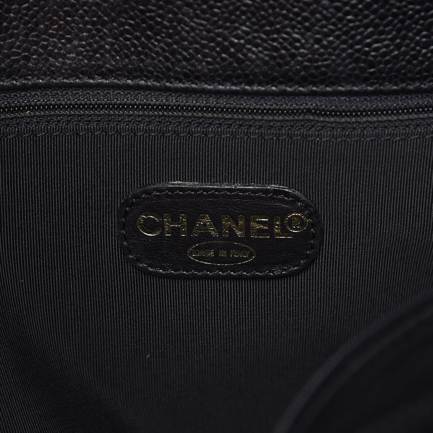Chanel Caviar Large CC Shoulder Bag Black 8 of 11
