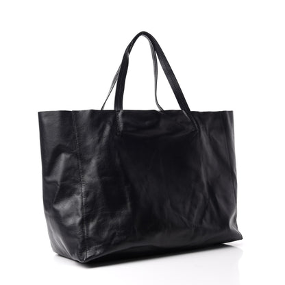 Celine Lambskin Horizontal Cabas Black 3 of 10