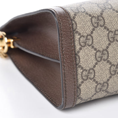 Gucci GG Supreme Monogram Web Medium Ophidia Chain Shoulder Bag Brown 10 of 14