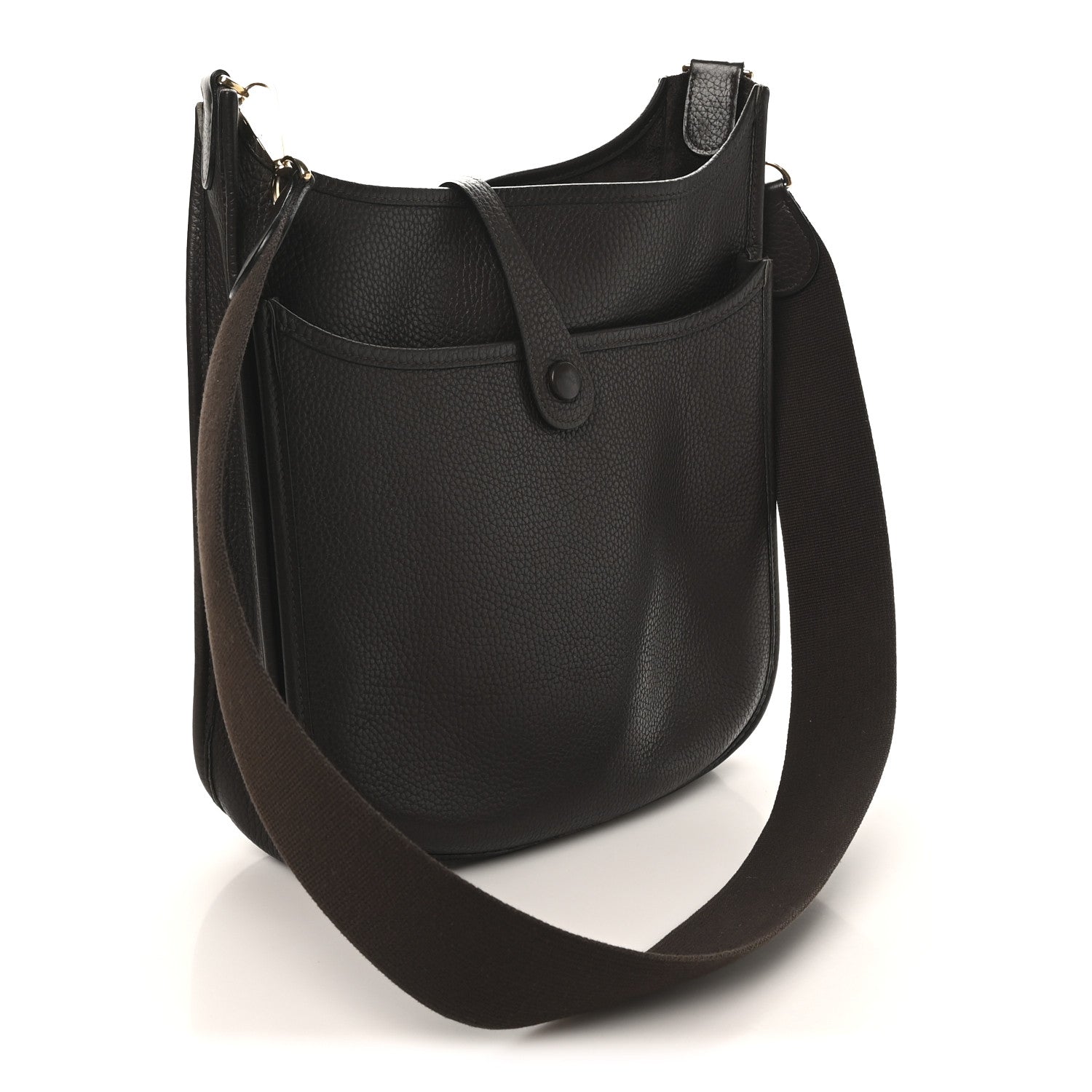 Hermes Taurillon Clemence Evelyne II PM Chocolate 1860753