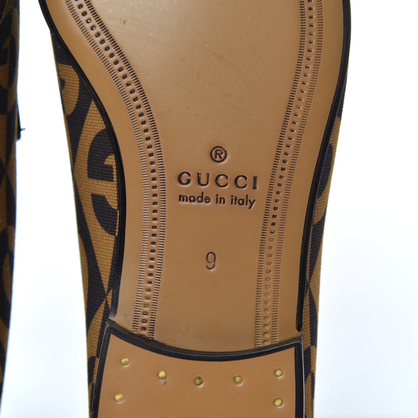 Canvas Rhombus Horsebit Mens Jordaan Loafers 9 Camel Brown Black