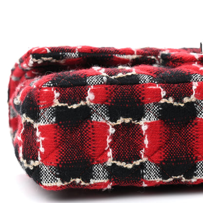 Chanel Wool Quilted Medium Double Flap Red 5 of 9