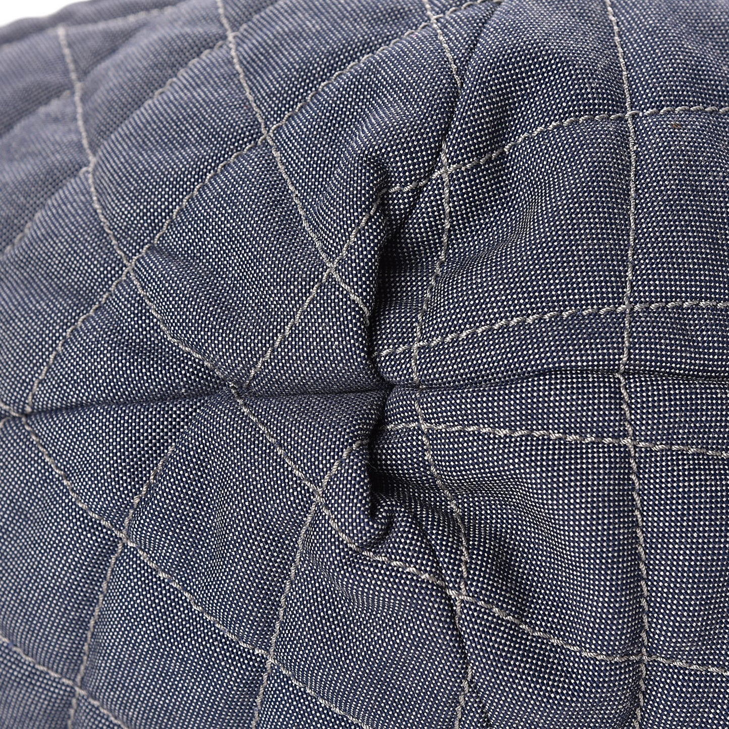 Denim Quilted Large Stretch Spirit Cabas Blue