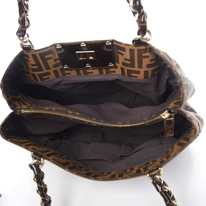 Fendi Zucca Mia Tote Tobacco 5 of 10