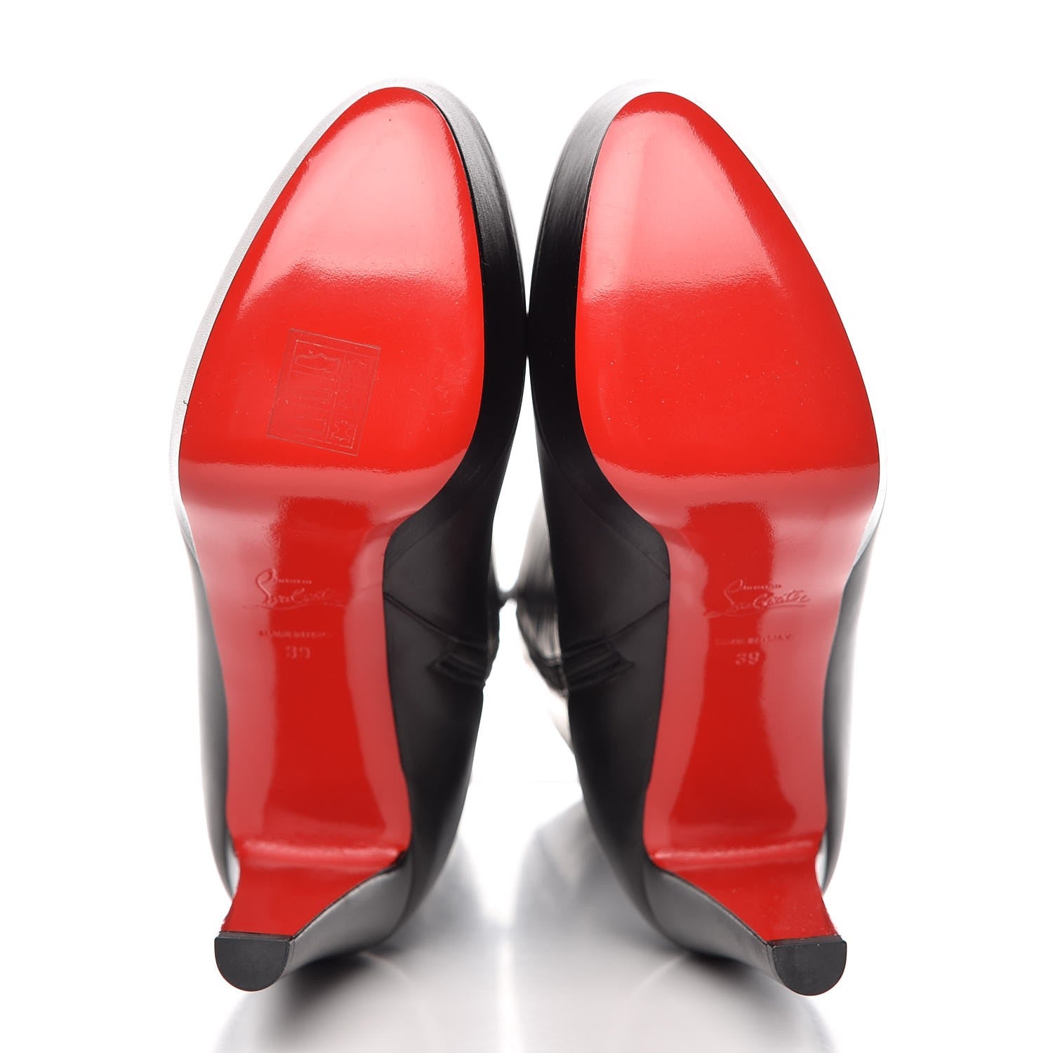 Christian Louboutin Shiny Calfskin Lady 120 Boot 39 Black 5 of 8