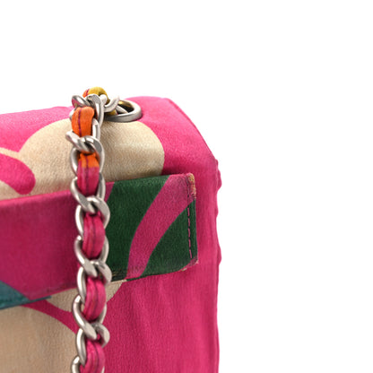 Chanel Satin Mini Convertible Flap Pink Multicolor 12 of 14