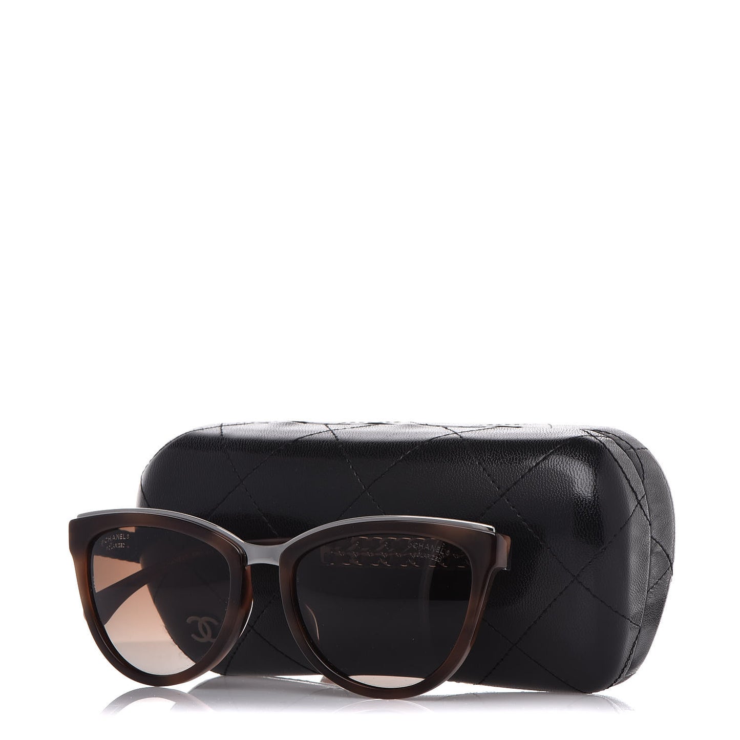 Lambskin Chain Polarized Sunglasses 5361-Q Brown