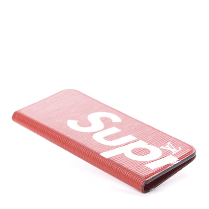 Louis Vuitton X SUPREME Epi iPhone 7 Plus Folio Case Red 4 of 8